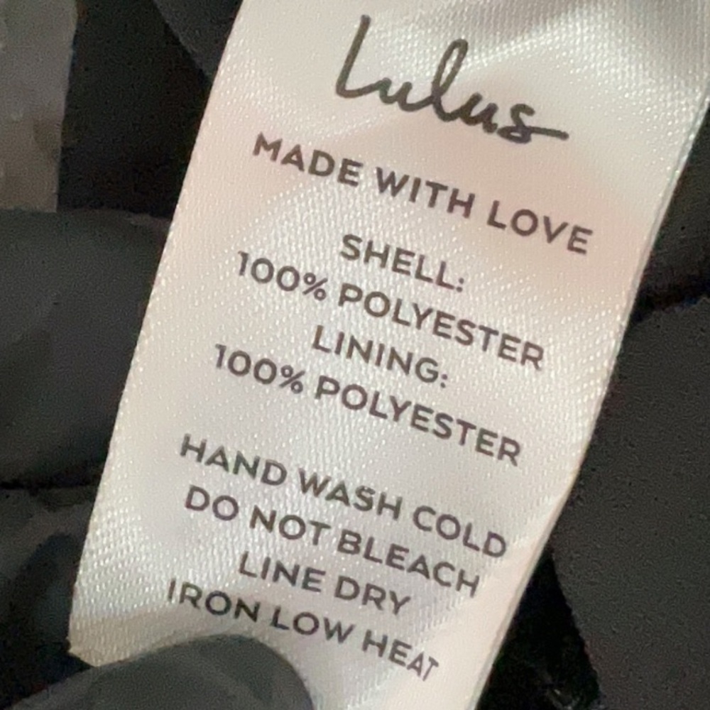 Lulus Evening Gold Dot Black Chiffon Romper Medium Sheer Sleeve V Neck Flowy NWT - Picture 5 of 6